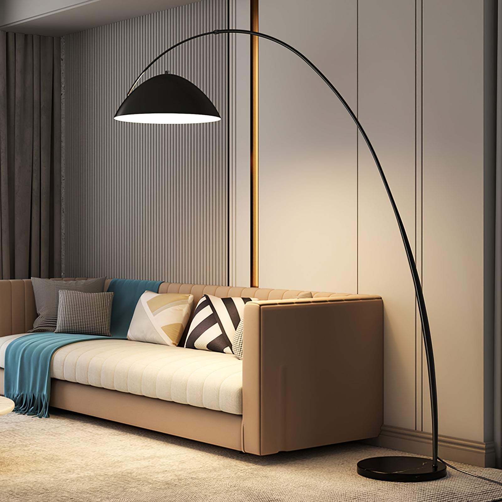 Lampa podłogowa łukowa Stanak