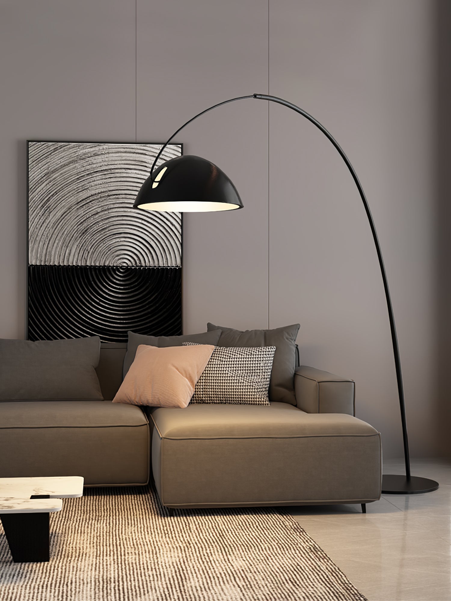 Lampa podłogowa łukowa Stanak