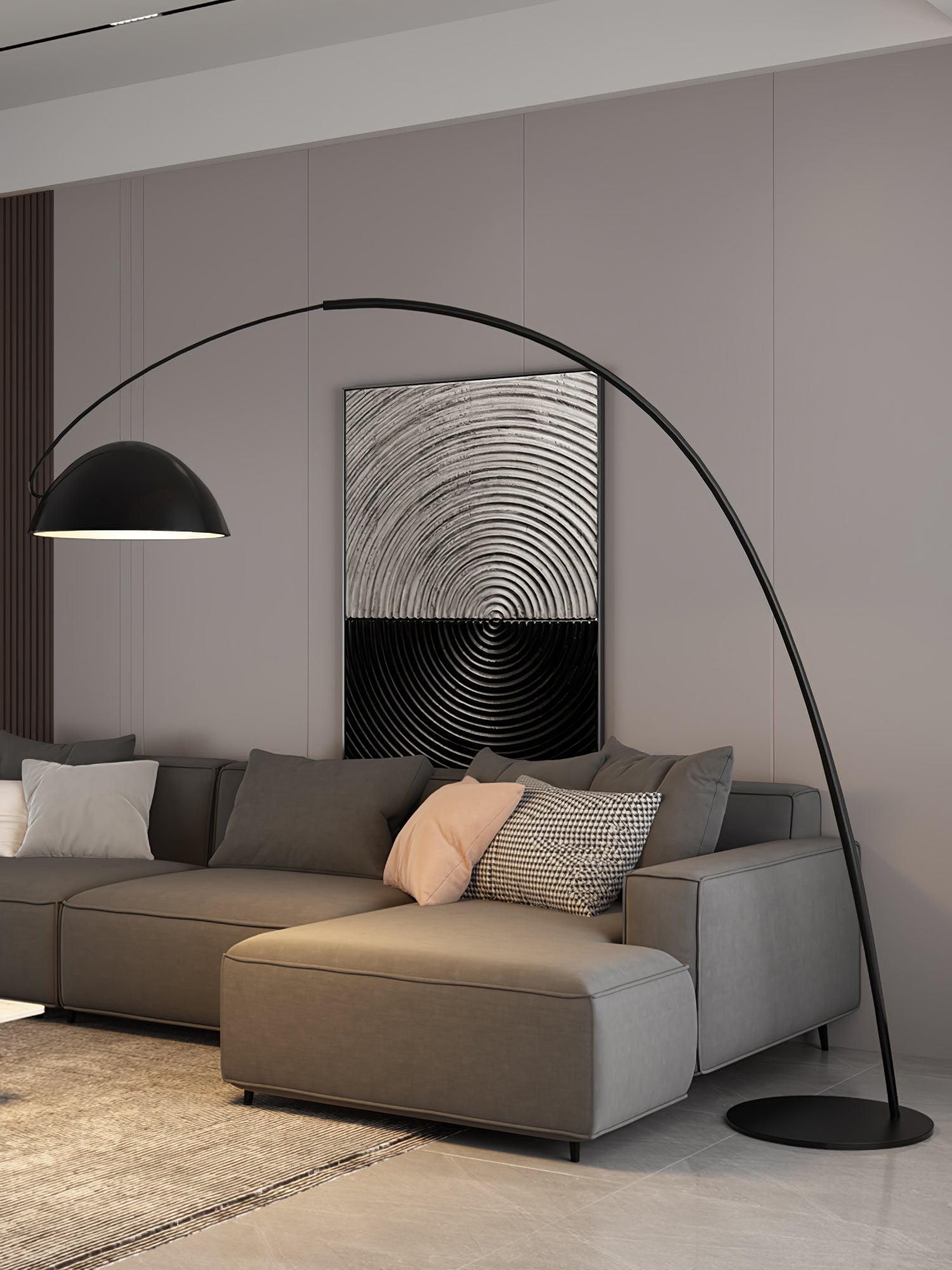 Lampa podłogowa łukowa Stanak