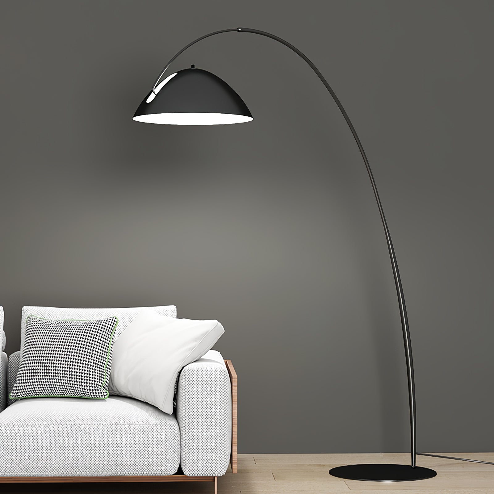 Lampa podłogowa łukowa Stanak