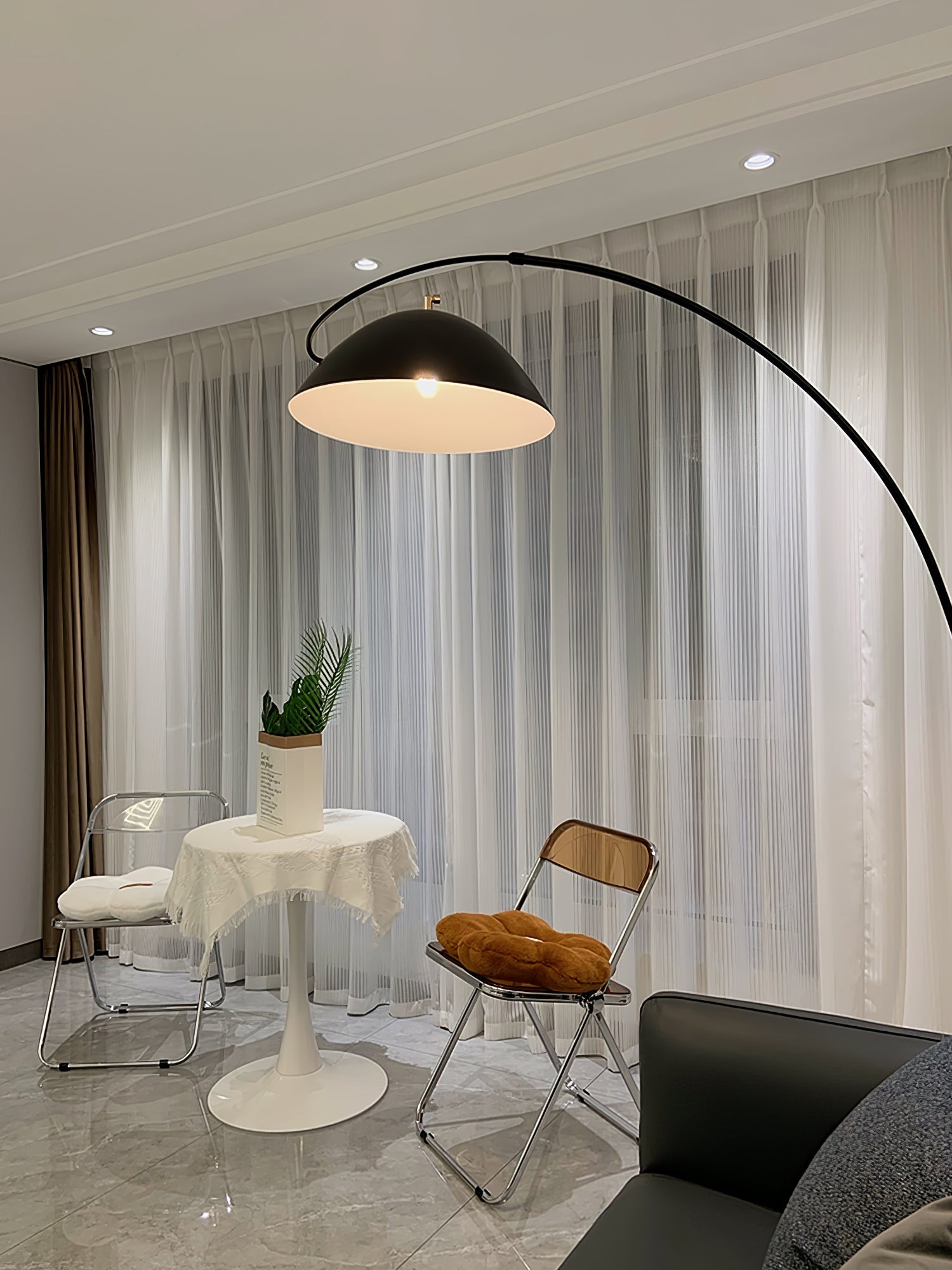 Lampa podłogowa łukowa Stanak