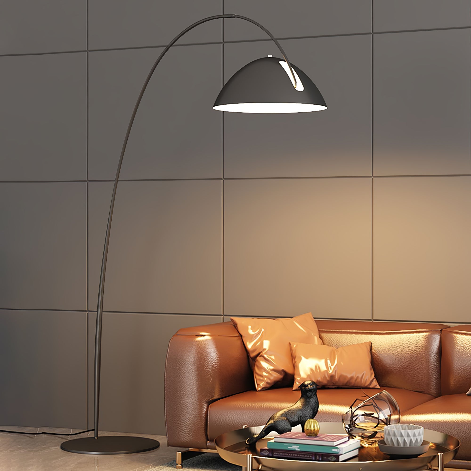 Lampa podłogowa łukowa Stanak