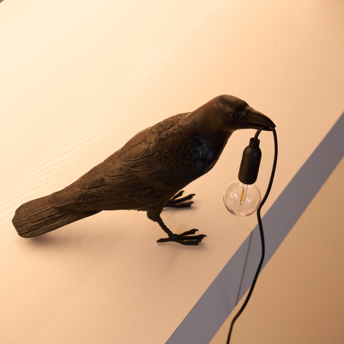 Raven Resin Table Lamp – detail 19