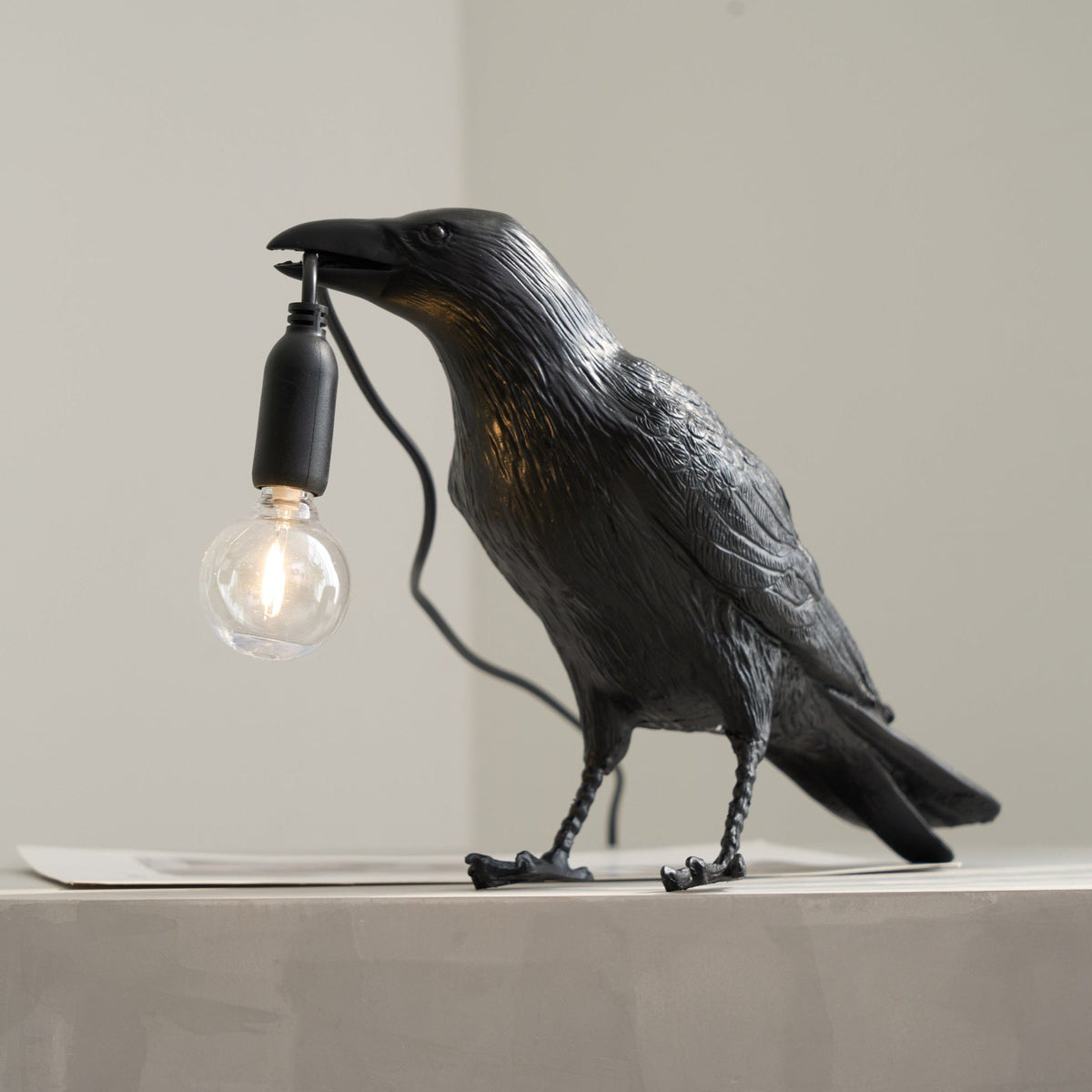 Raven Resin Table Lamp – detail 20