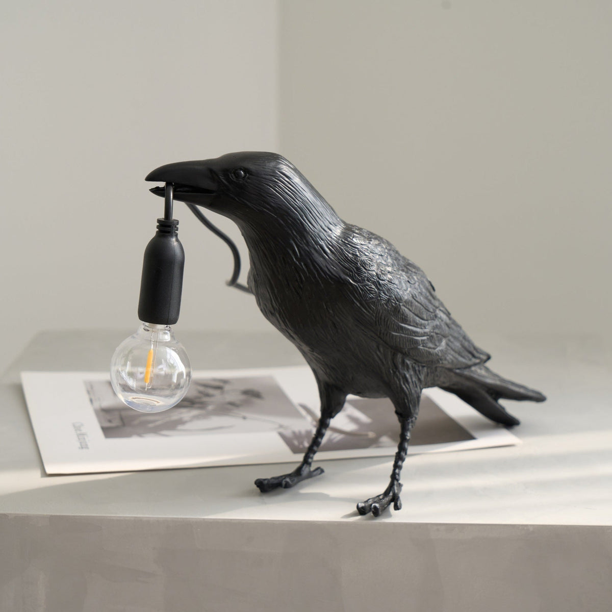 Raven Resin Table Lamp – detail 25
