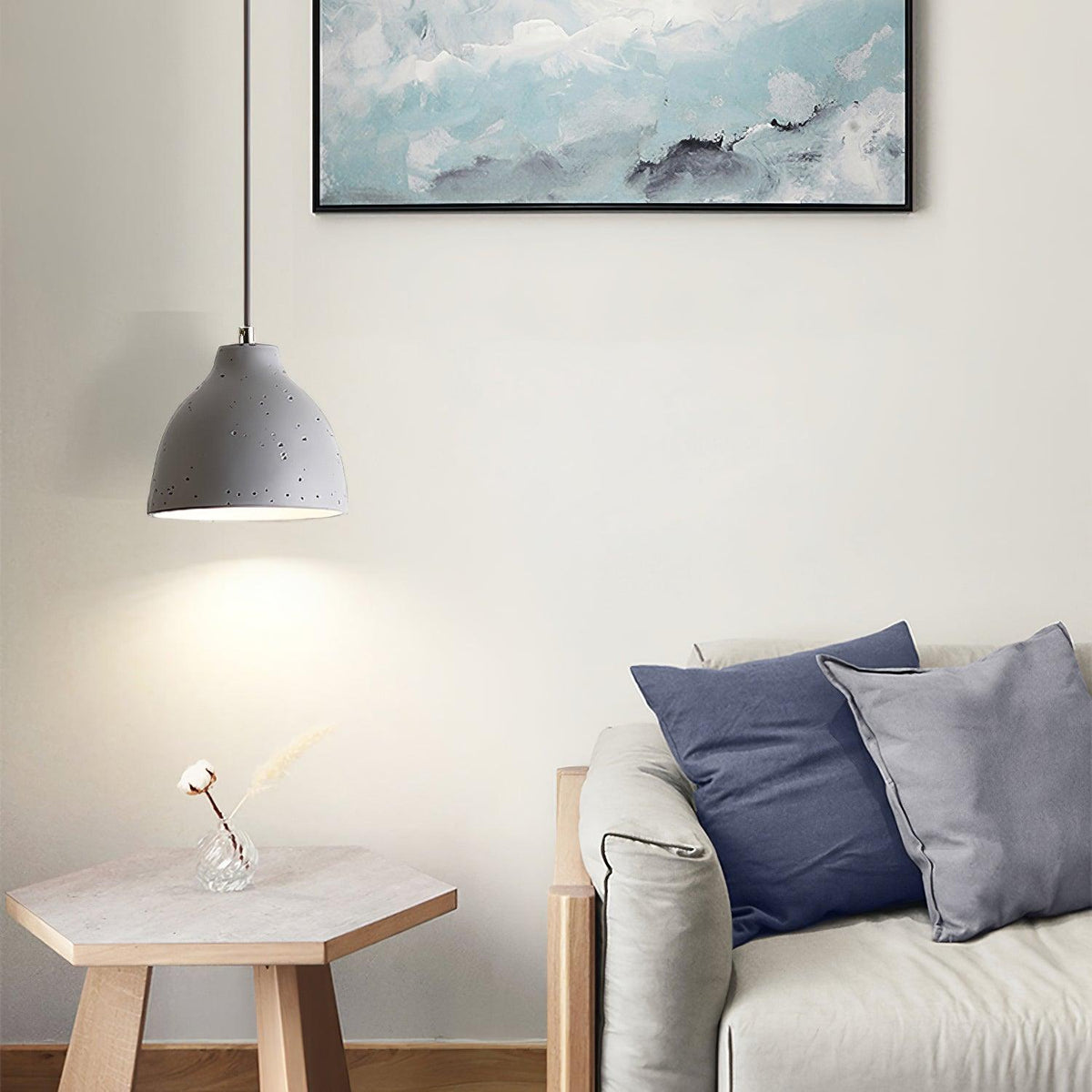 Resin Bowl Pendant Lamp – detail 12