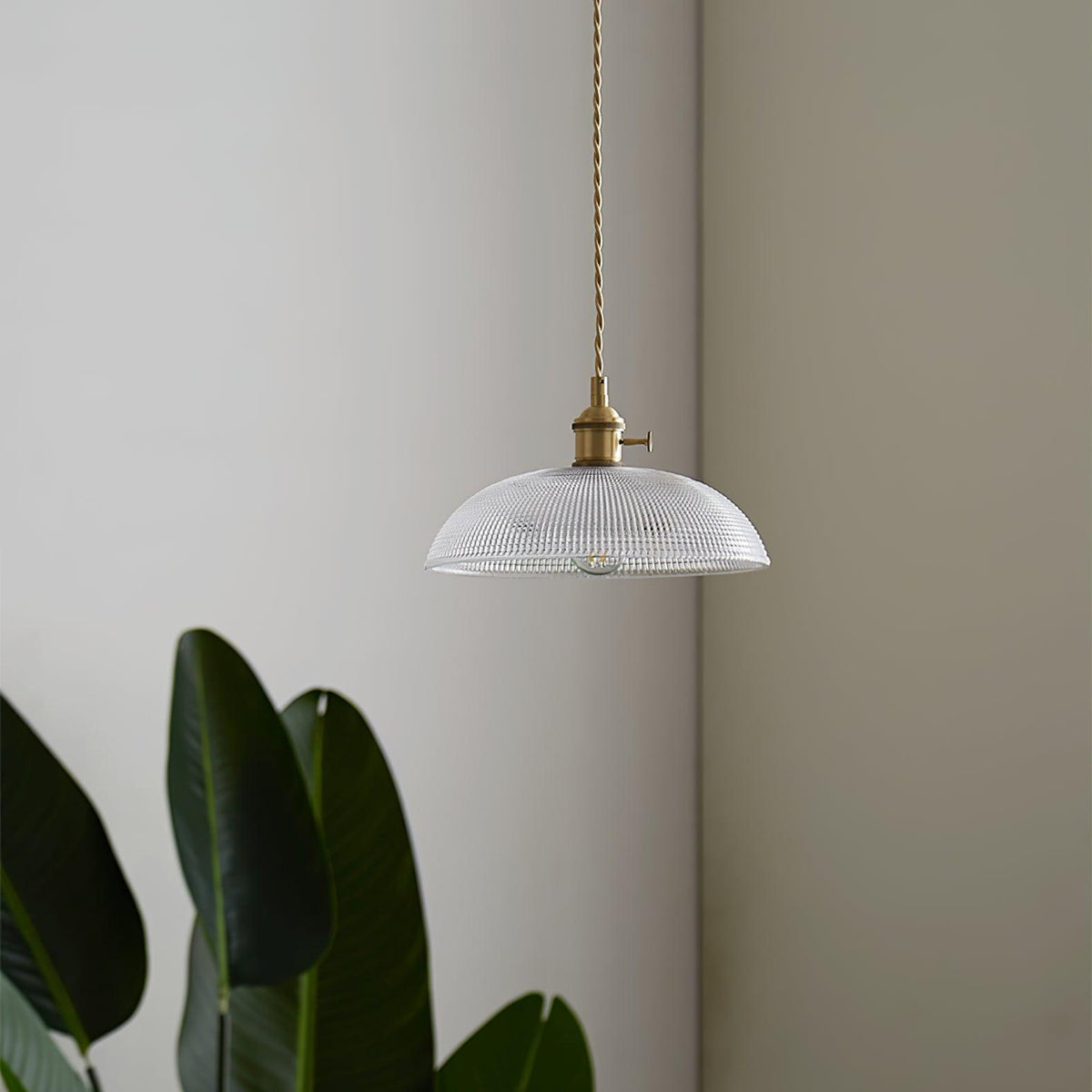Ribbed Spiral Pendant Light – detail 6