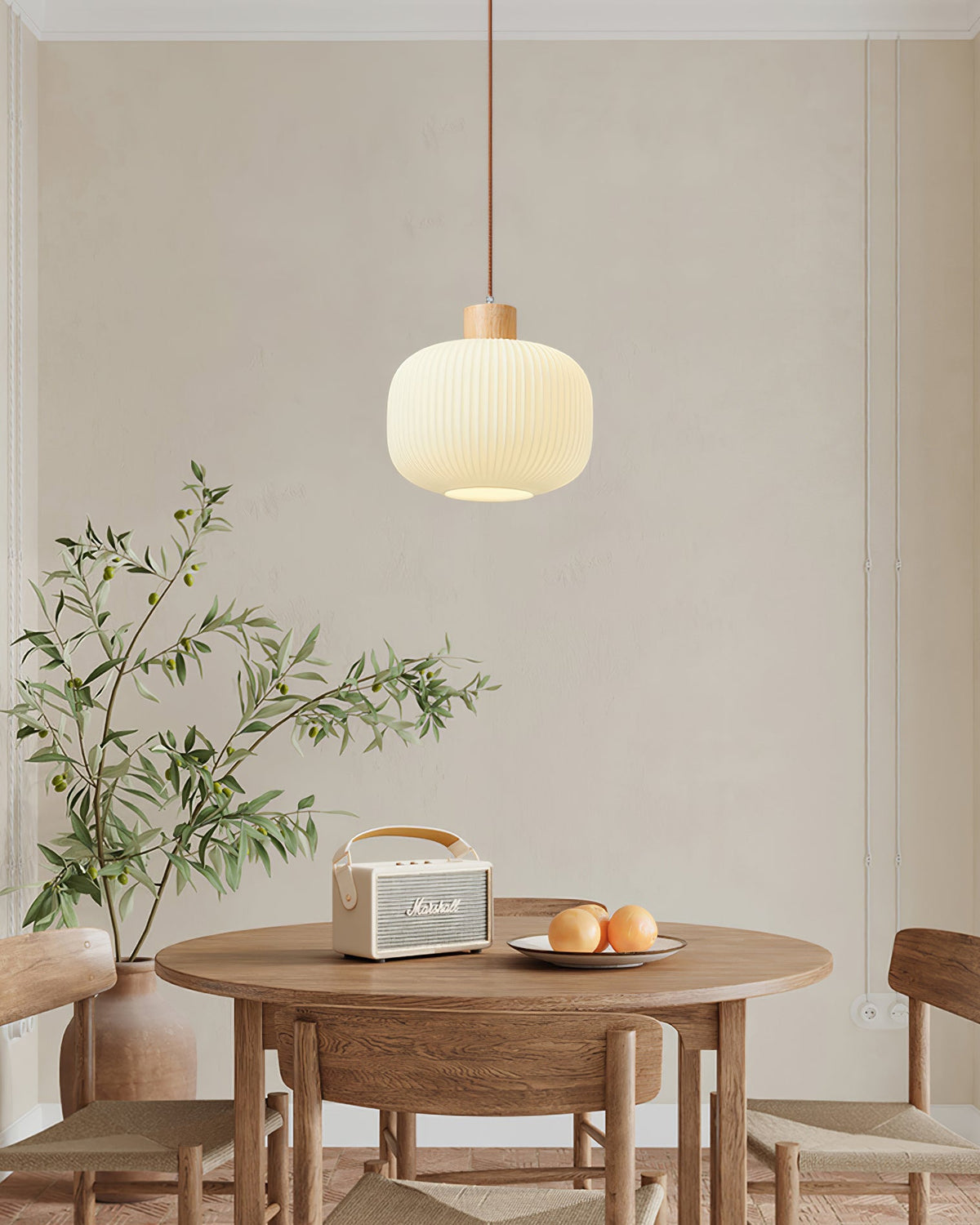 Lampa wisząca ryflowana Lesorro