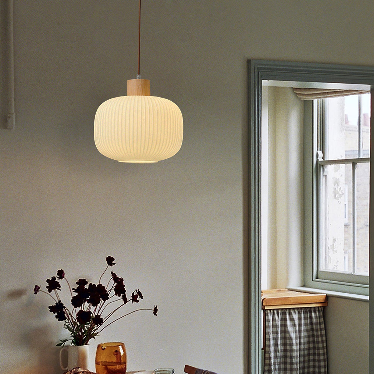 Lampa wisząca ryflowana Lesorro