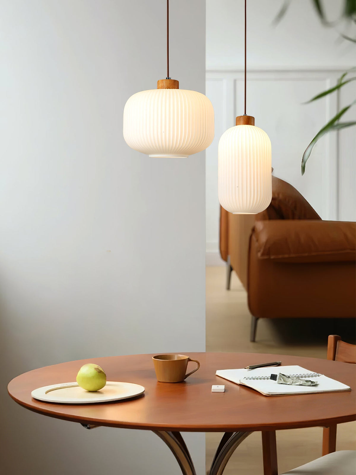 Lampa wisząca ryflowana Lesorro