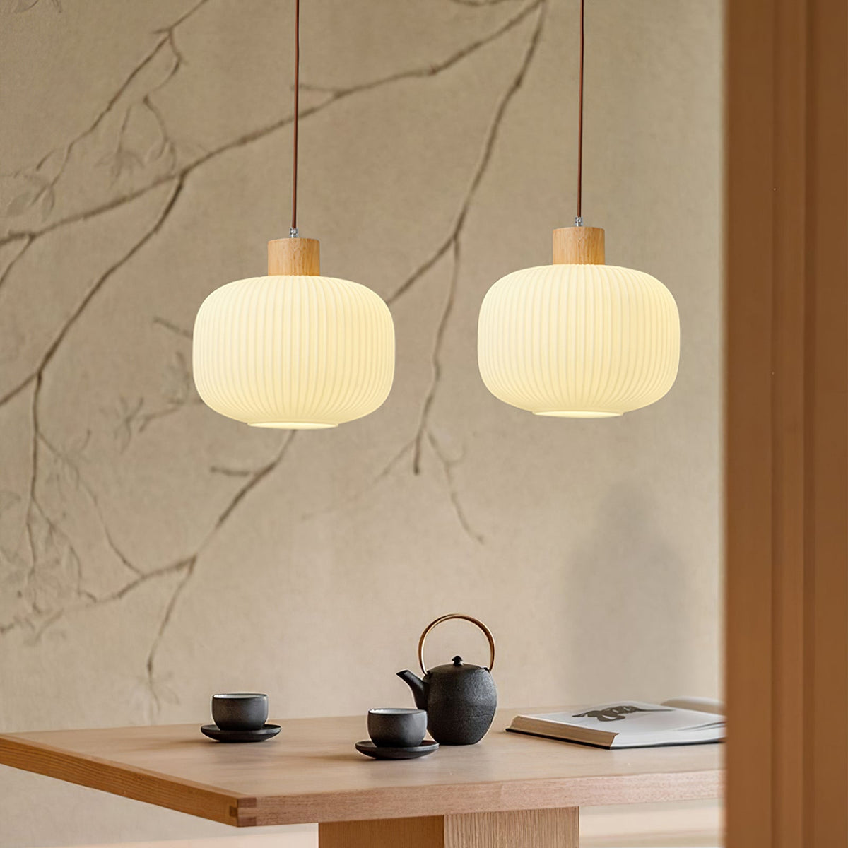 Lampa wisząca ryflowana Lesorro