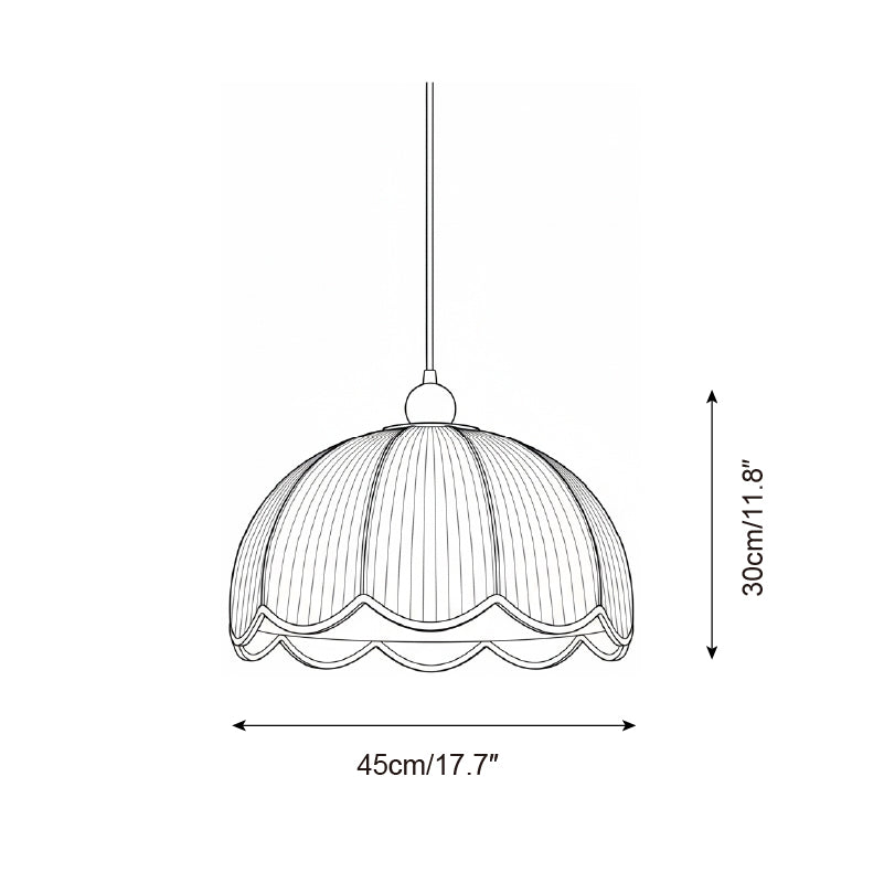 Lampa wisząca plisowana Alla