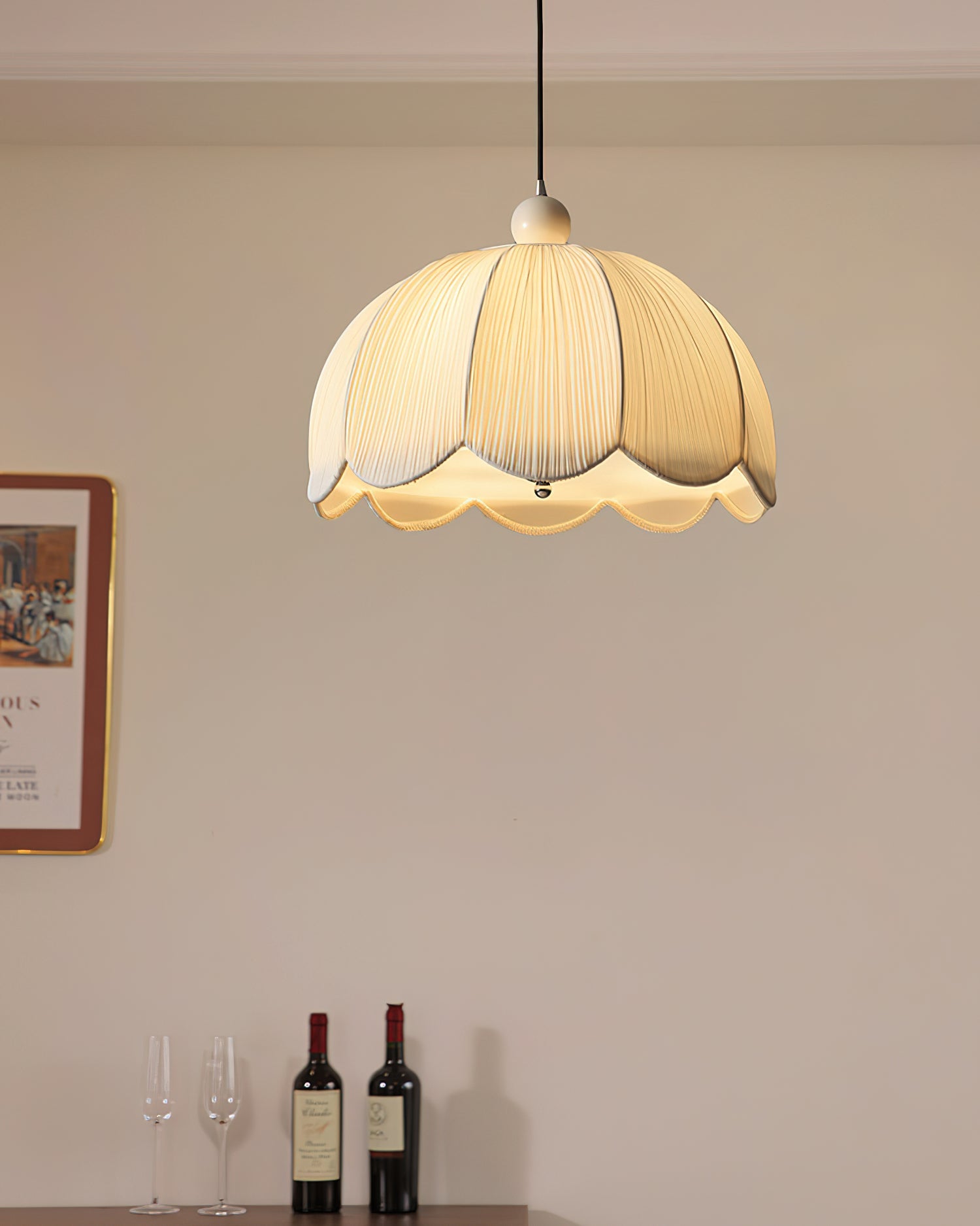 Lampa wisząca plisowana Alla