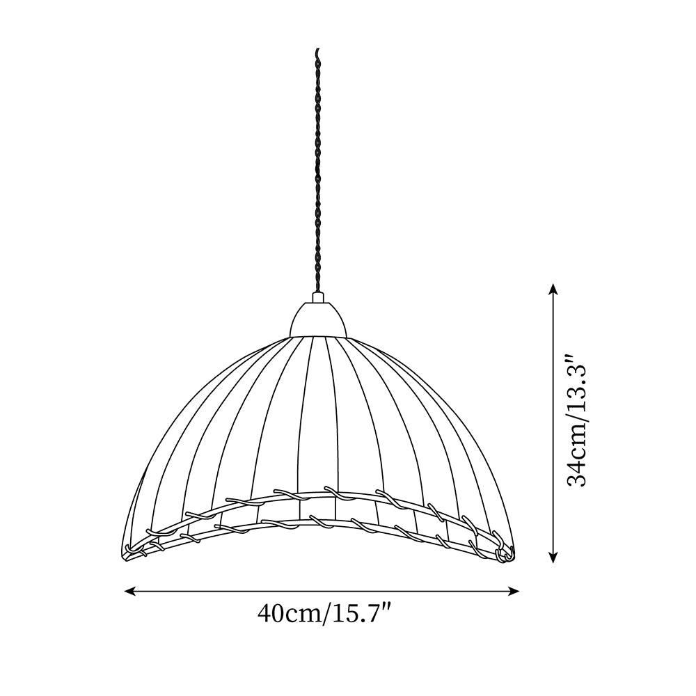 Lampa wisząca ryflowana Emno