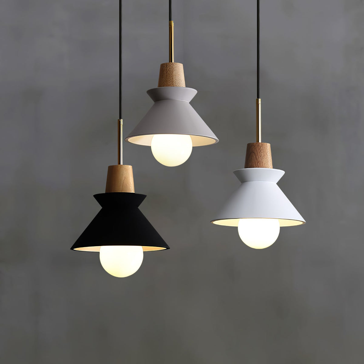 Lampa wisząca stożkowa Radeko