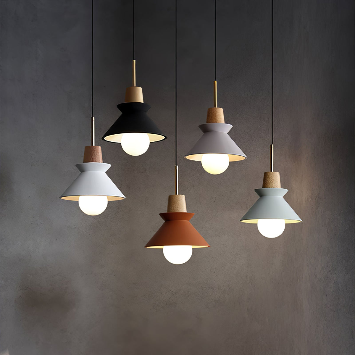 Lampa wisząca stożkowa Radeko
