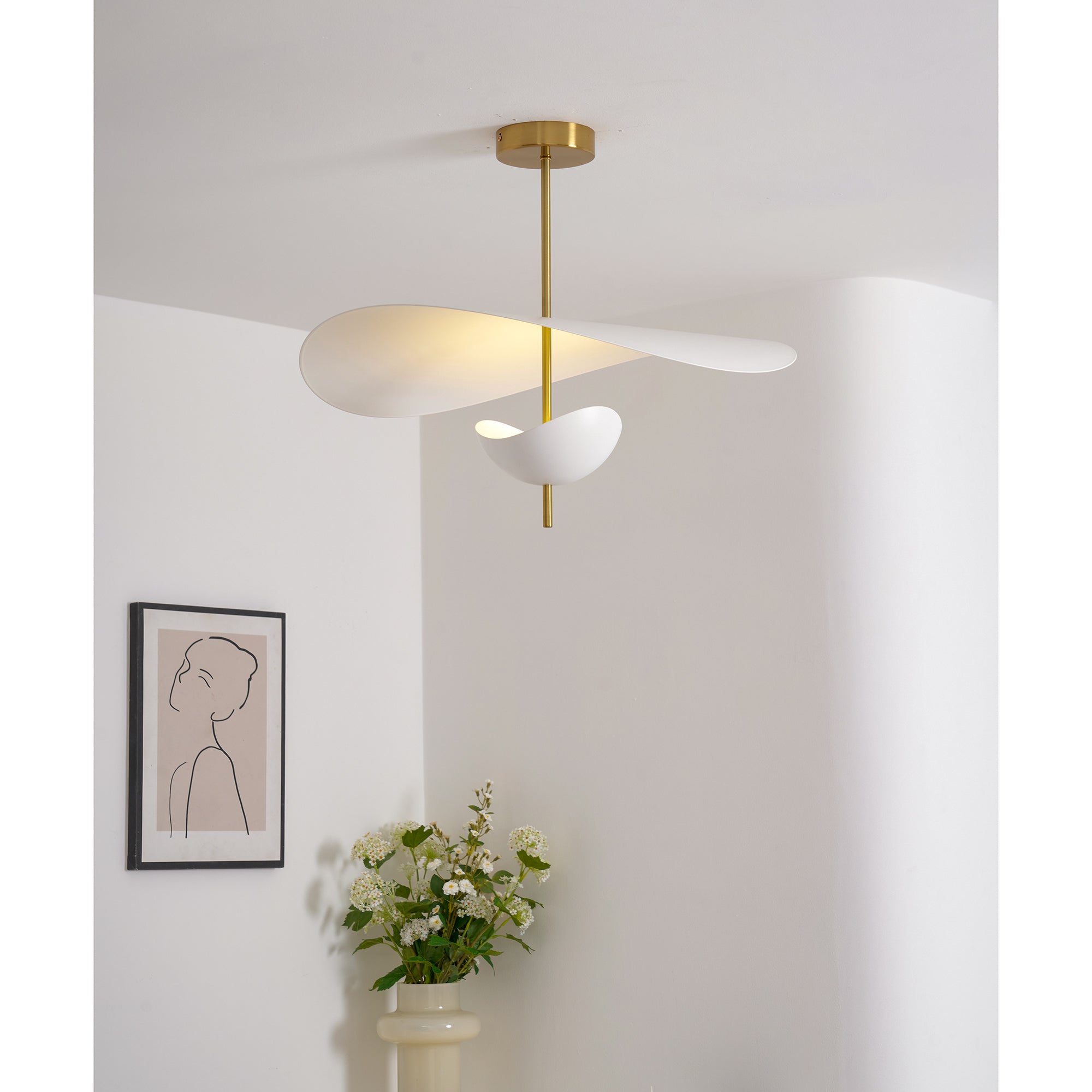 Lampa wisząca rzeźbiarska Selli