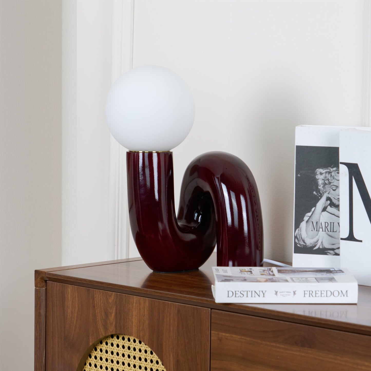 Lampa stołowa spiralna Radal