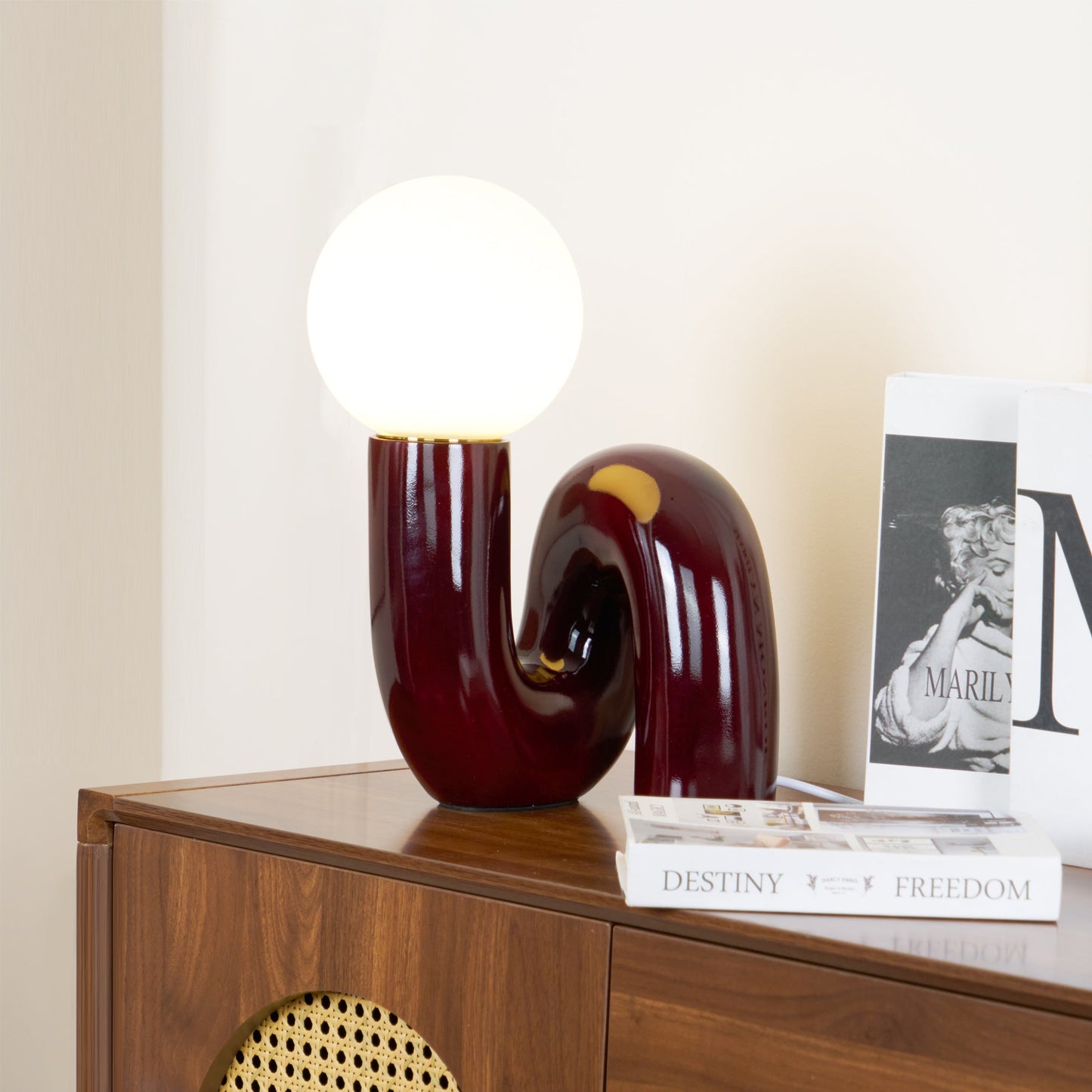 Lampa stołowa spiralna Radal