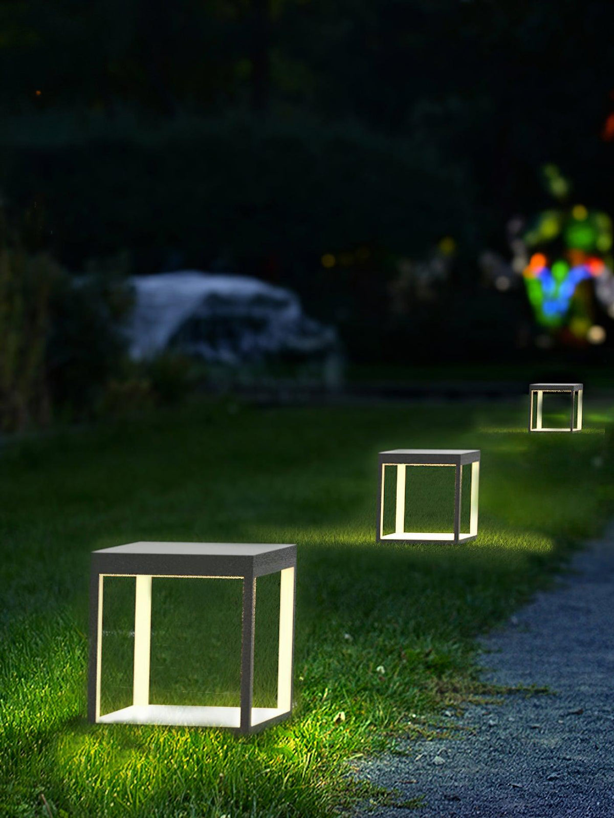 Square Frame Post Outdoor Light – detail 6
