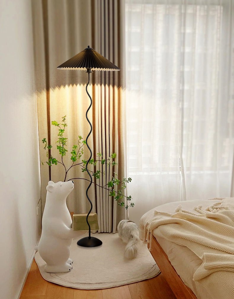 Lampa podłogowa falista Zelko