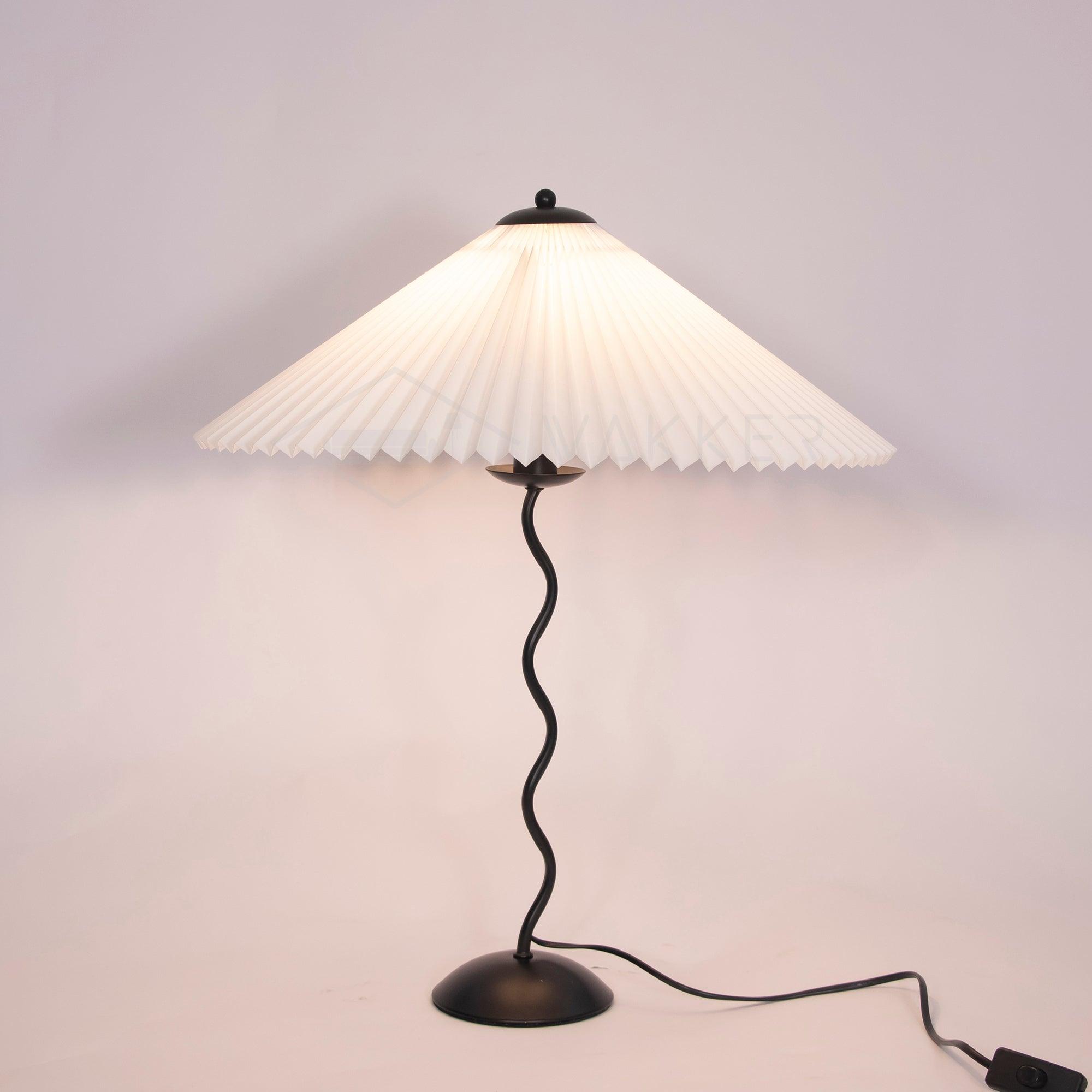 Lampa stołowa falista Rokow