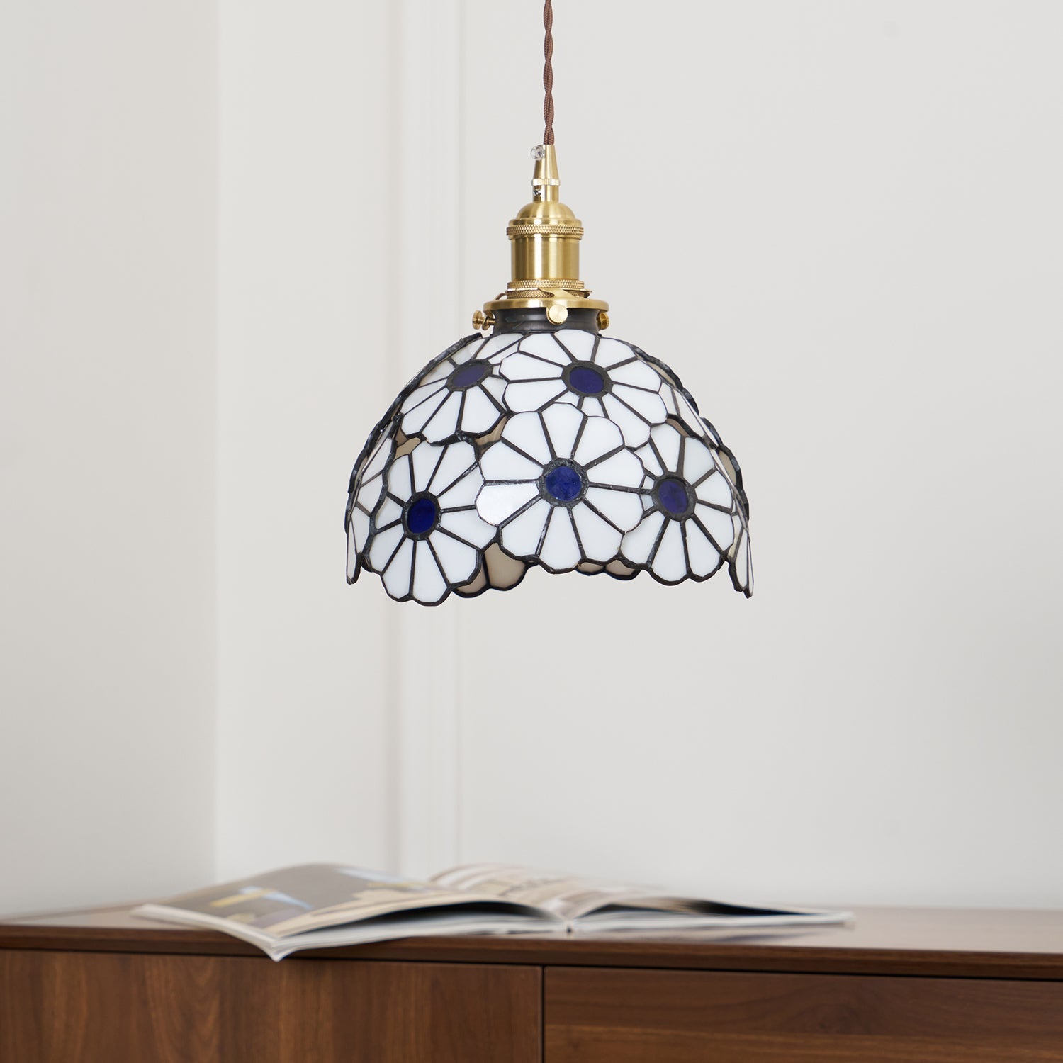 Lampa wisząca kwiatowa Darorow