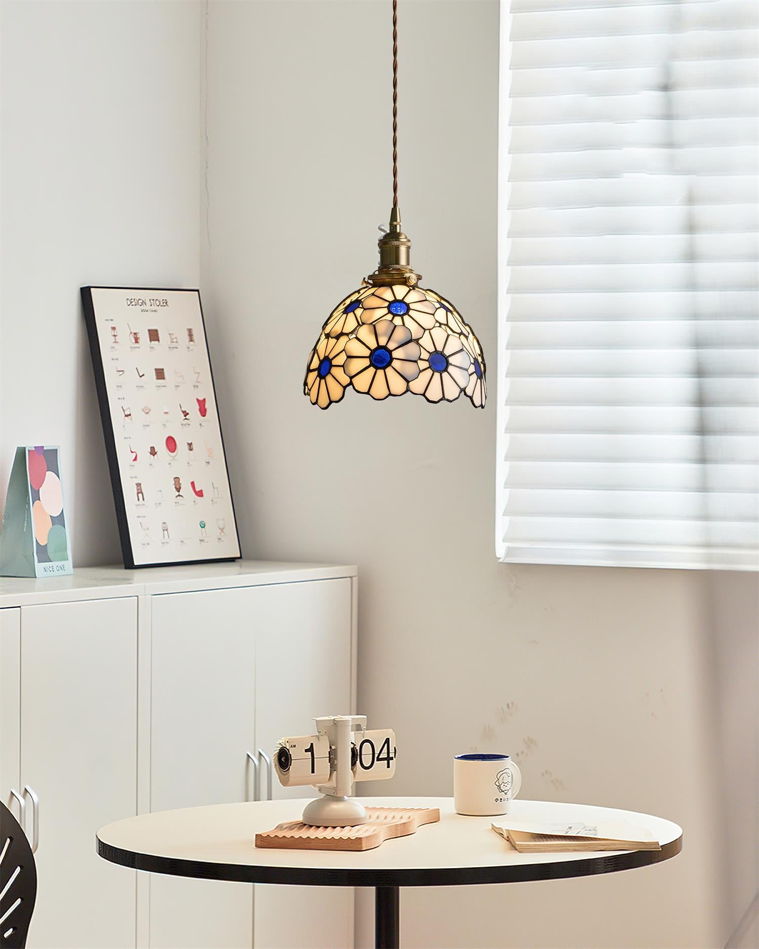 Lampa wisząca kwiatowa Darorow