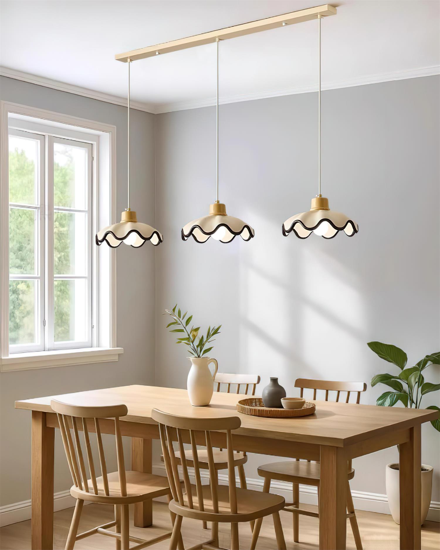 Lampa wisząca falowana Levenel