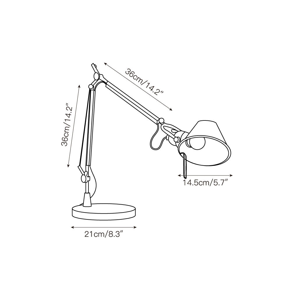 Lampa stołowa regulowana Serio