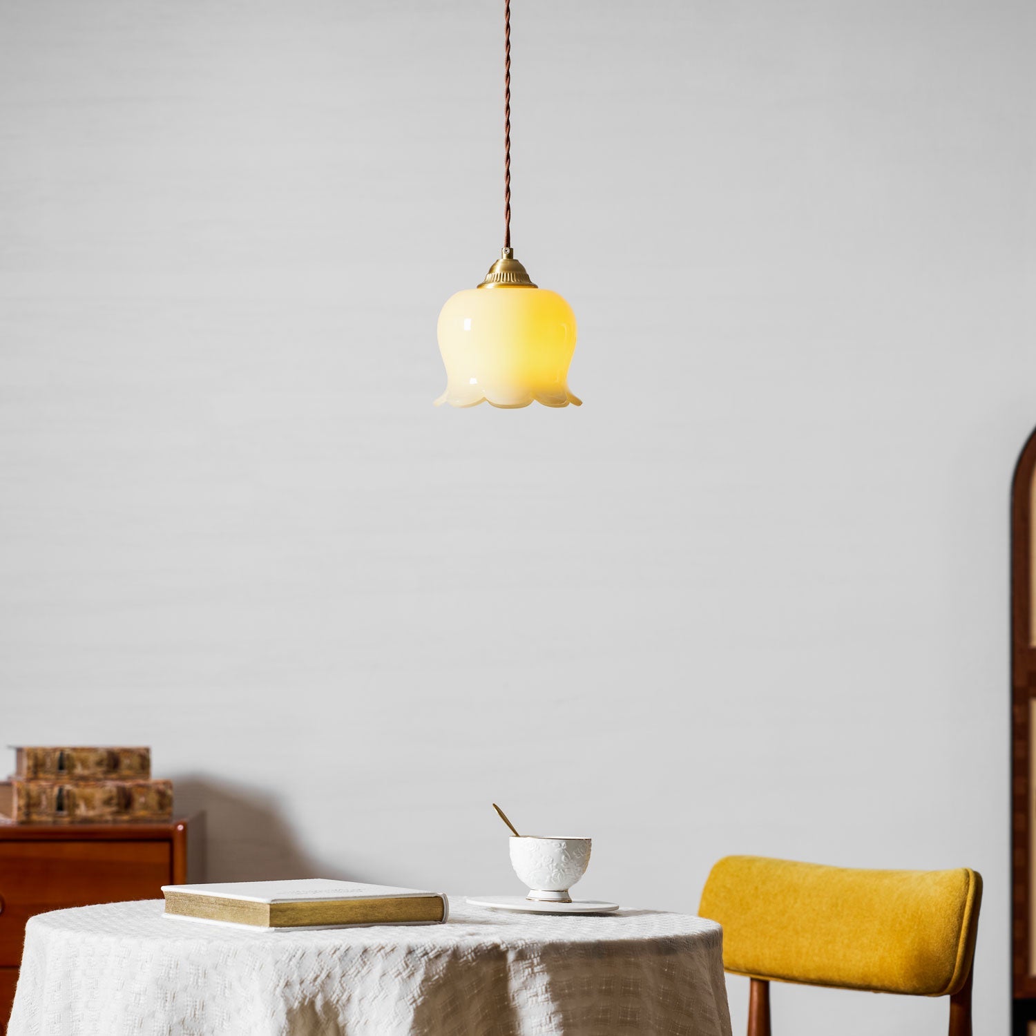 Lampa wisząca kwiatowa Anow