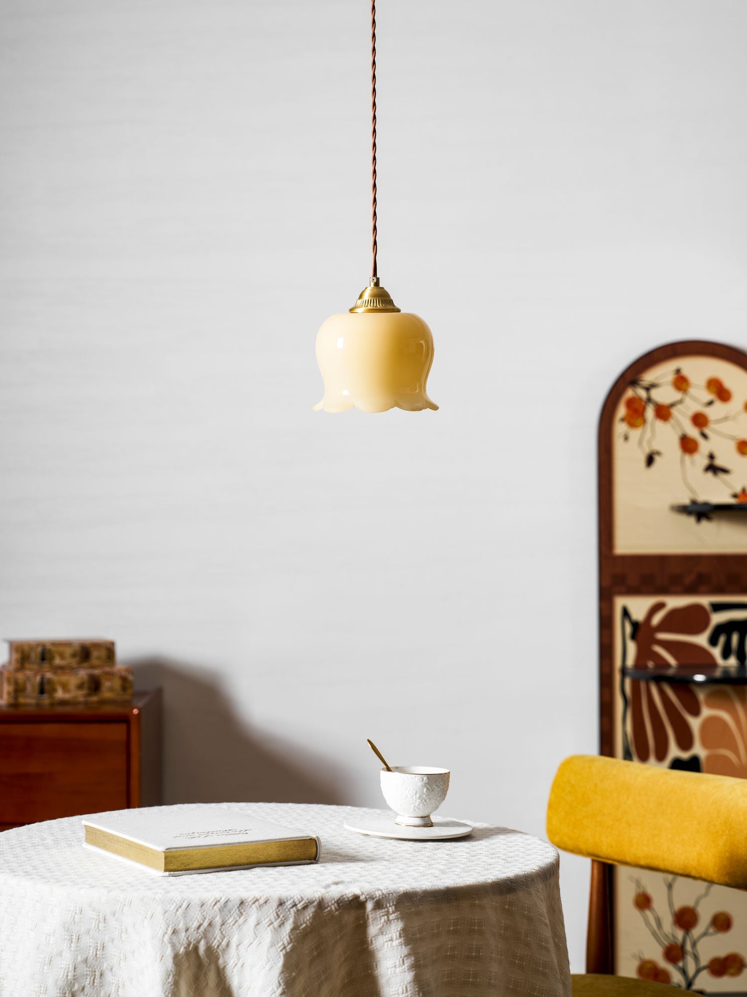 Lampa wisząca kwiatowa Anow