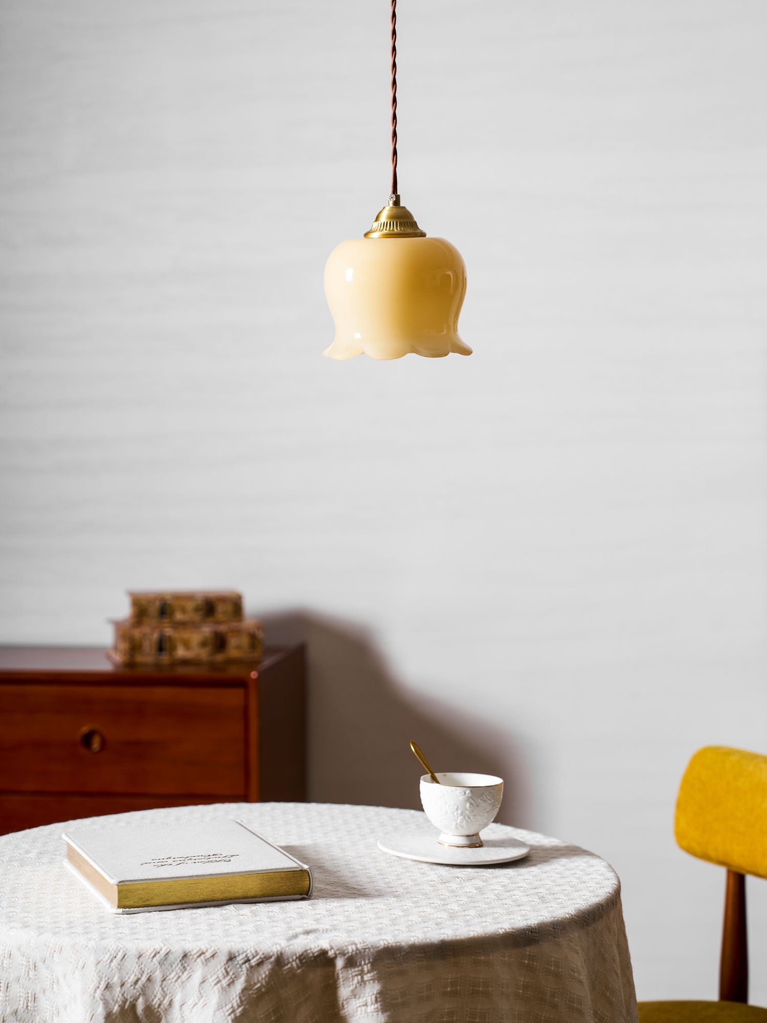 Lampa wisząca kwiatowa Anow