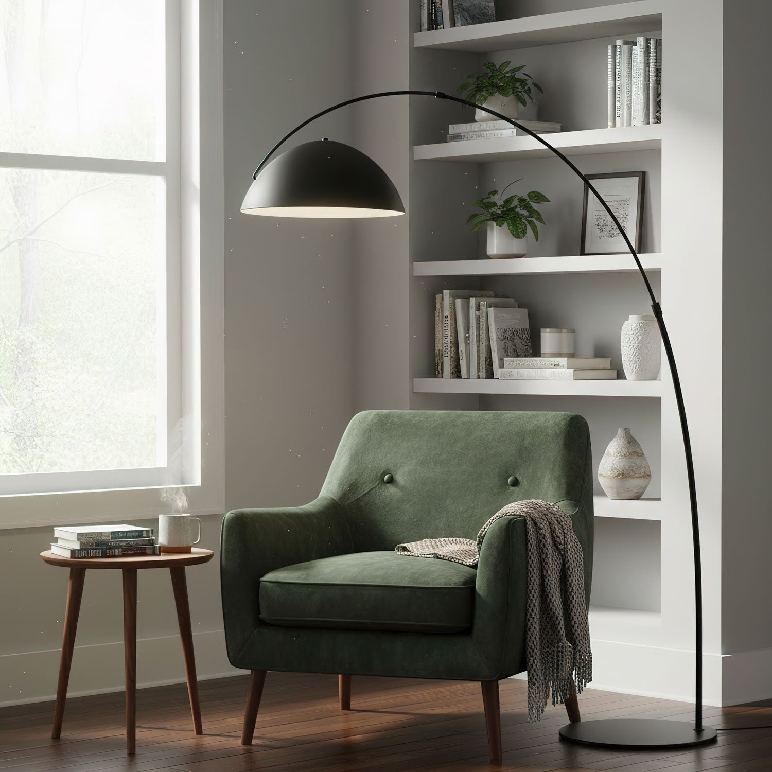 Lampa podłogowa łukowa Stanak