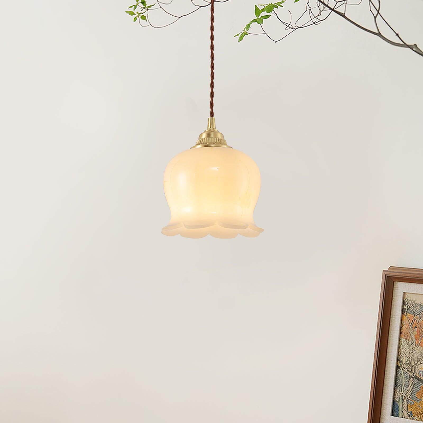 Lampa wisząca kwiatowa Serowmir