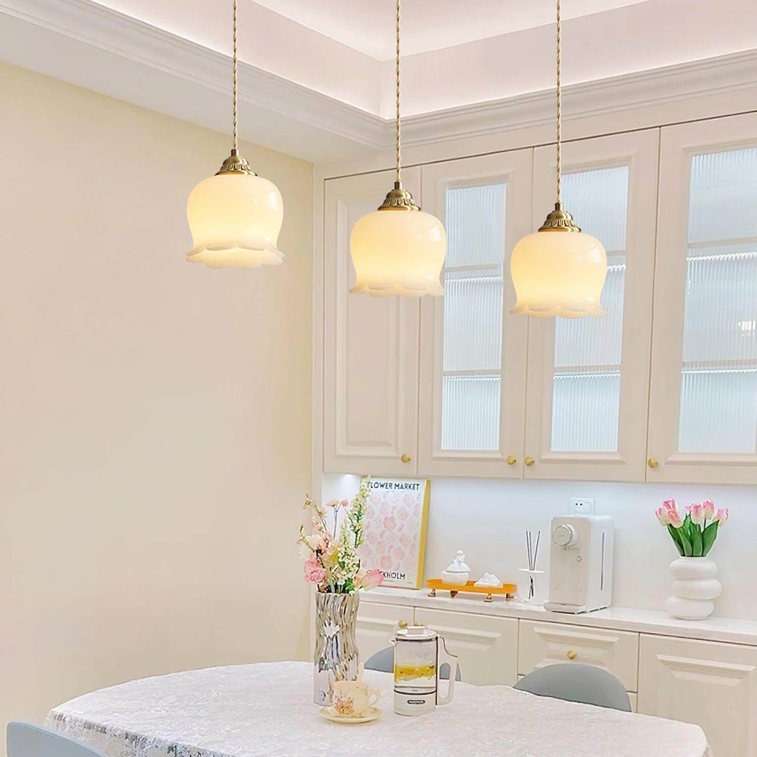 Lampa wisząca kwiatowa Serowmir