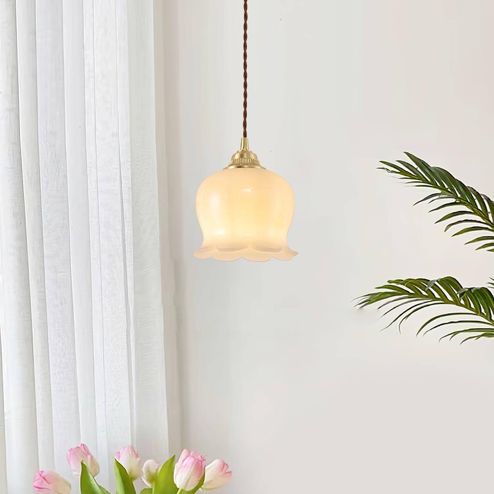 Lampa wisząca kwiatowa Serowmir
