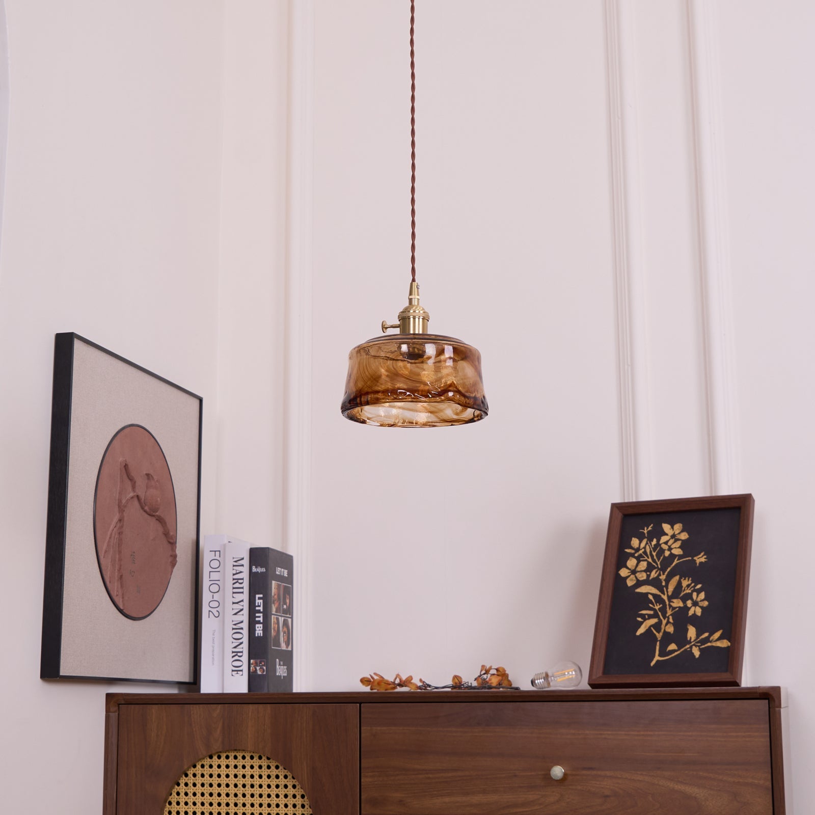 Lampa wisząca vintage Wikevol