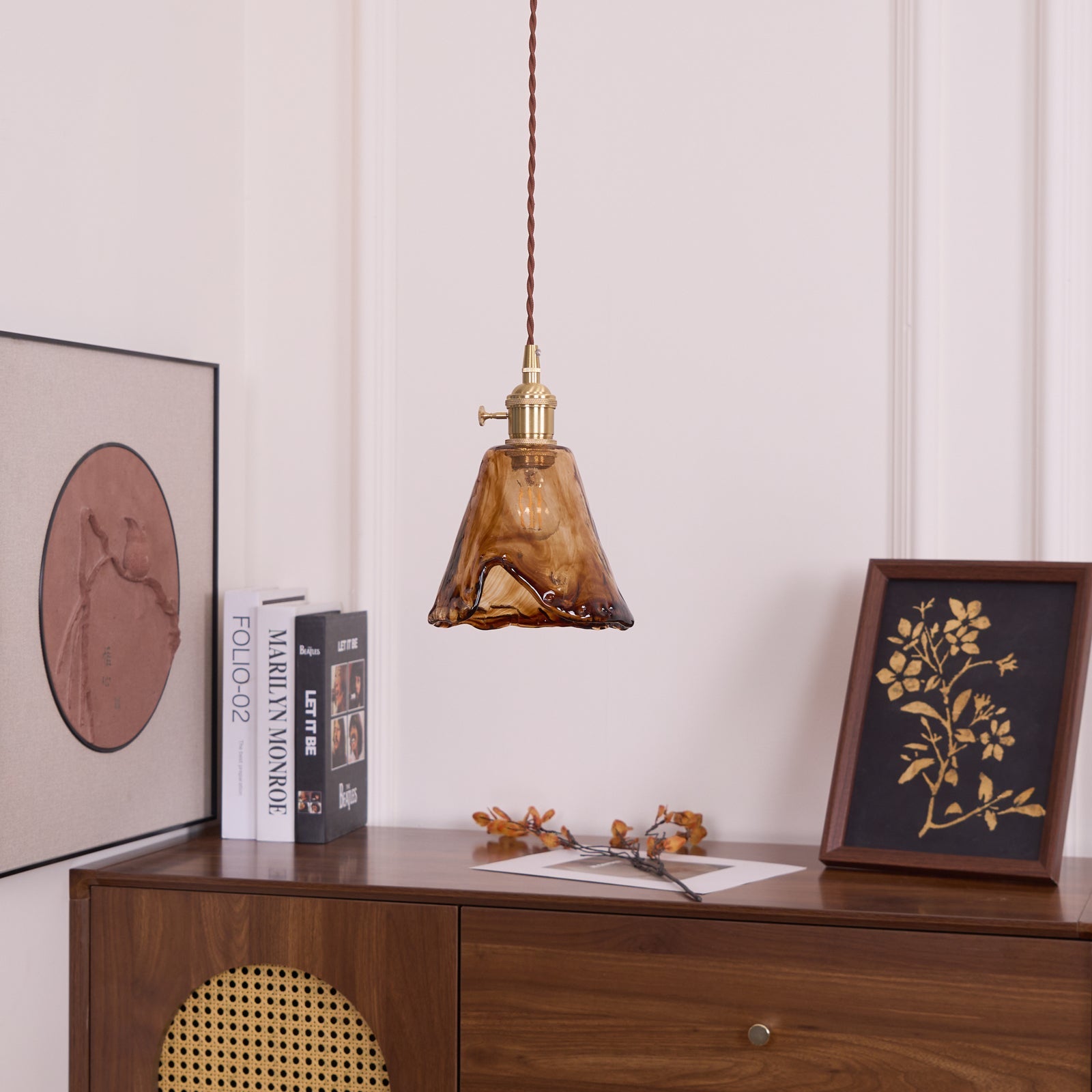 Lampa wisząca vintage Wikevol