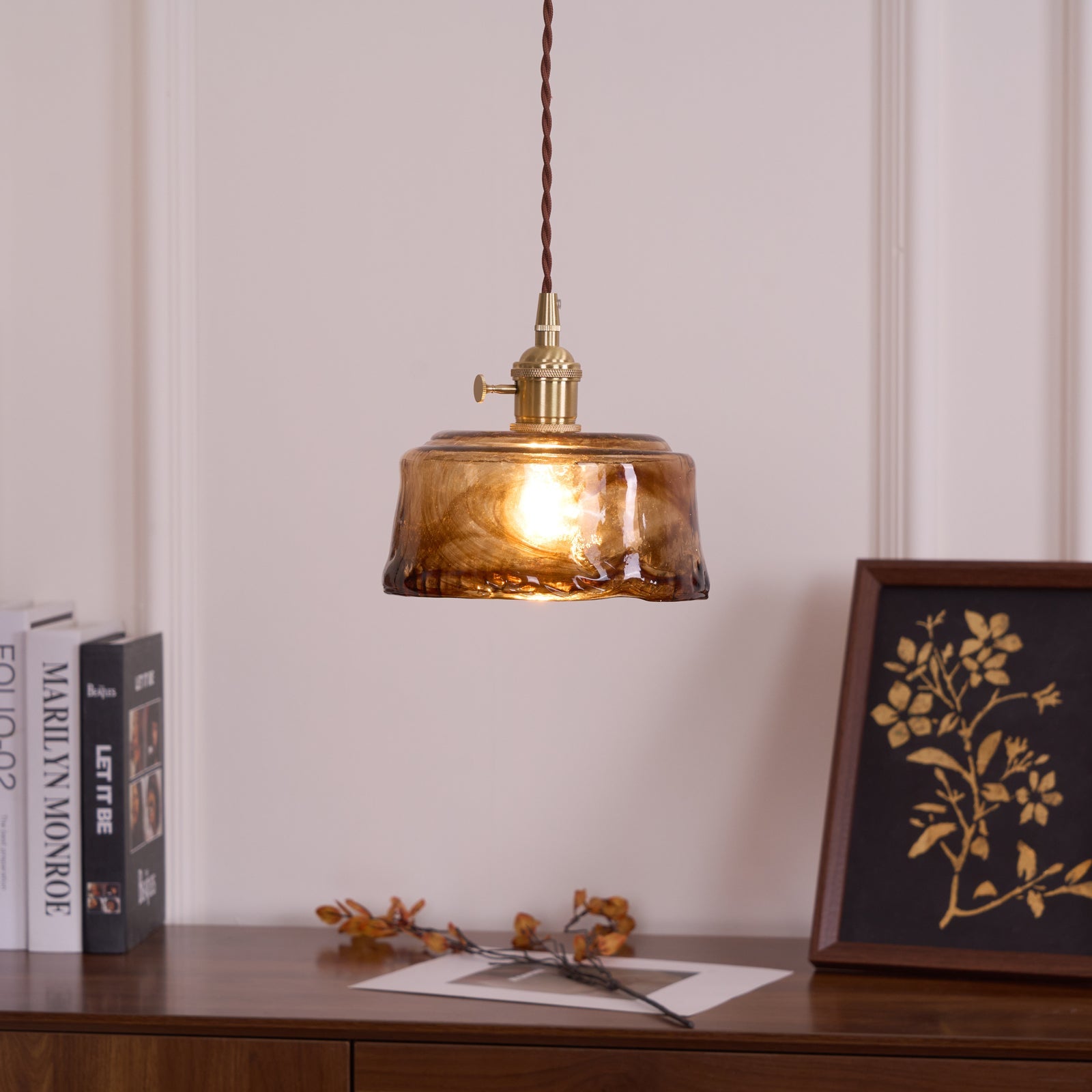 Lampa wisząca vintage Wikevol