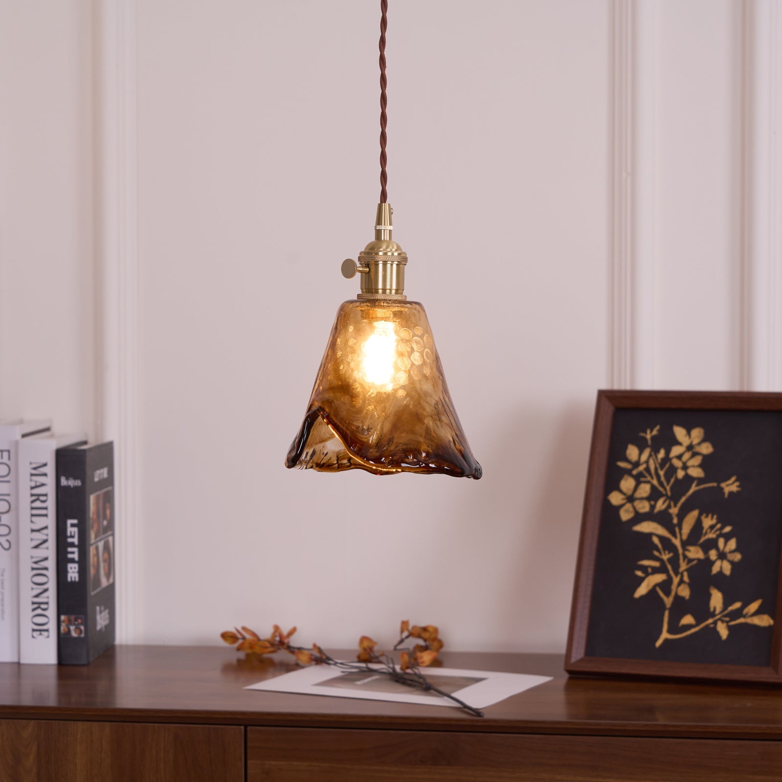 Lampa wisząca vintage Wikevol