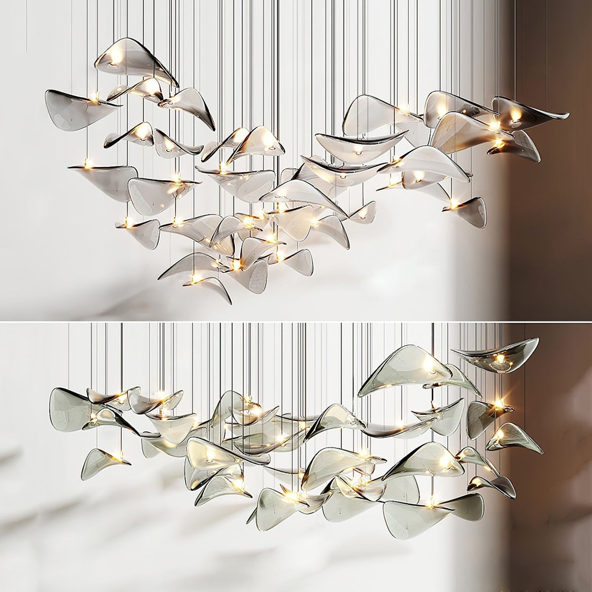 Wave Floating Leaf Chandelier – detail 23