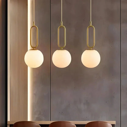 Lampa wisząca Lacose z trawertynu