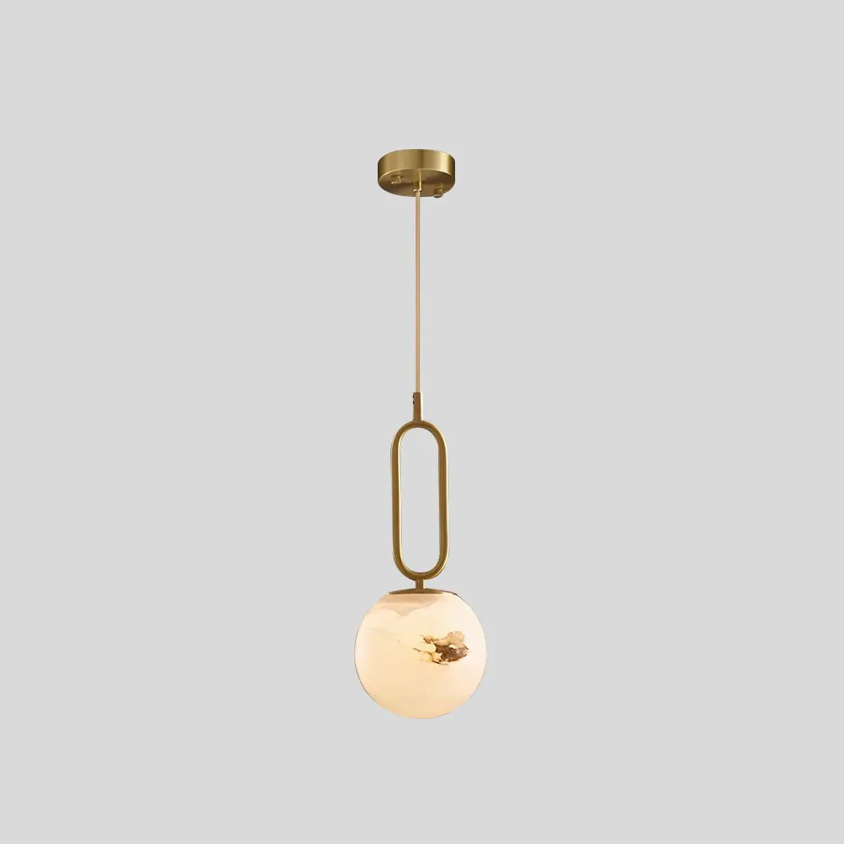 Lampa wisząca Lacose z alabastru