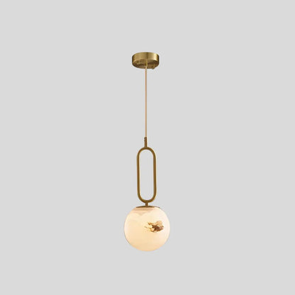 Lampa wisząca Lacose z trawertynu