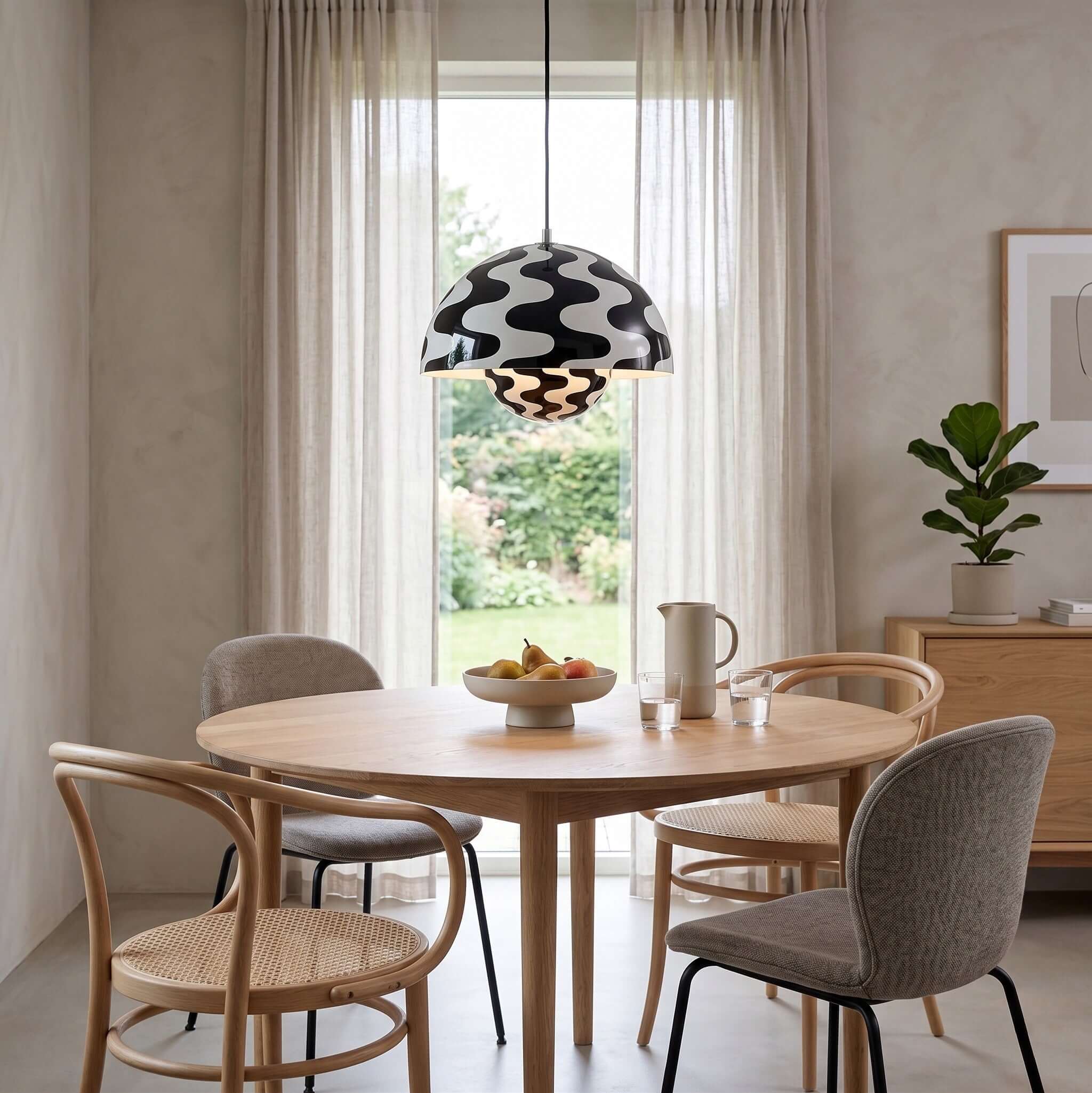 Lampa wisząca grzybkowa Lesra